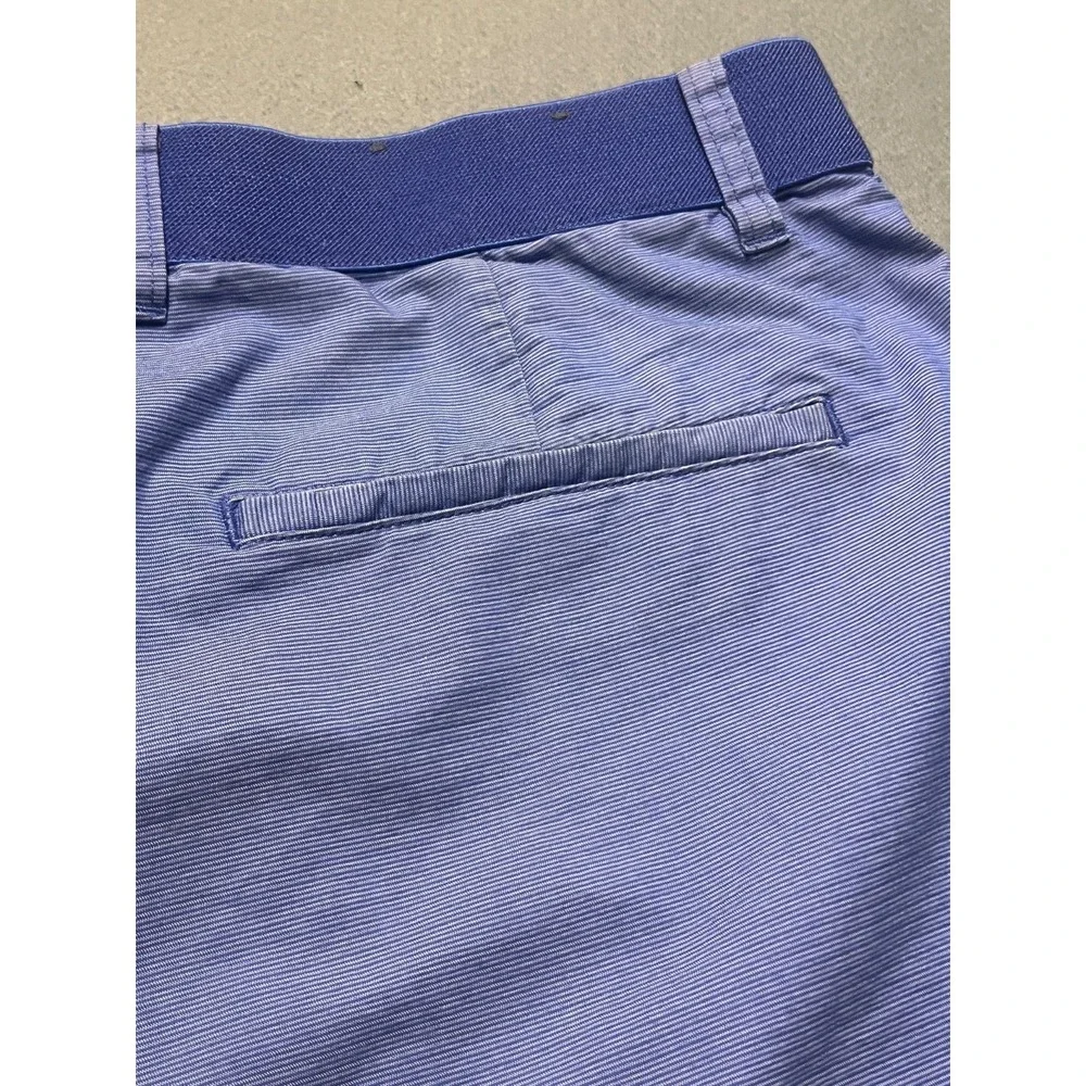 Puma Golf Shorts Men's 34 Blue Performance Stretch Chino Flat Front Casual
